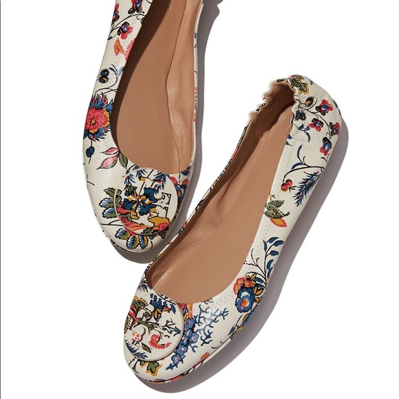 tory burch floral flats